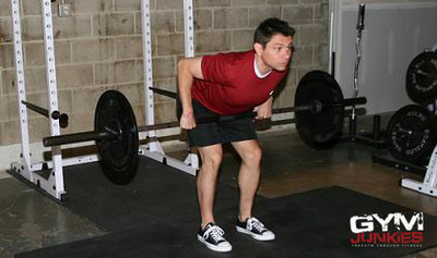 Demonstration of the Bent-Over Row exercise